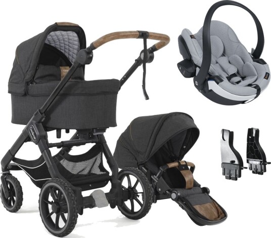 BeSafe Nyfødtpakke Emmaljunga NXT90 Select Outdoor Trek + BeSafe iZi Go Modular X1 Ink. Adapter