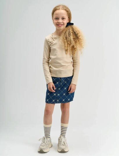 The New Tnstine Denim Skirt Blue 10