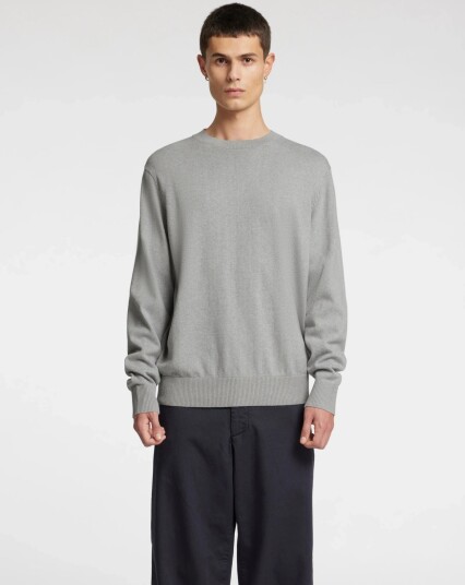 Annarr Anrragi Ls Knit Twist Crew Neck Grey XL