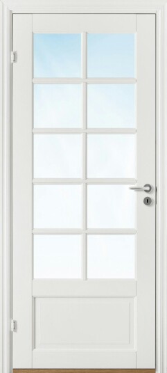 Innerdør Bygg1 Odin FW Hvit Glass