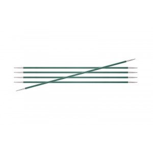 KnitPro Zing Strømpepinde Messing 15cm 3,00mm / 5.9in US2½ Jade