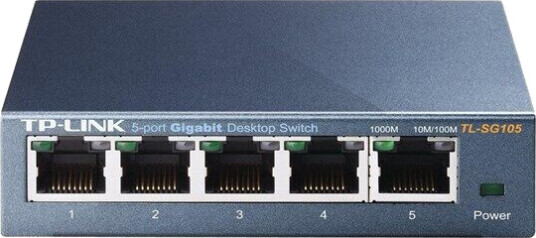 TP-Link TL-SG105 5-Port 10/100/1000Mbps Desktop Switch 6935364021146 TP-Link TL-SG105 5-Port 10/100/1000Mbps Desktop Switch 6935364021146