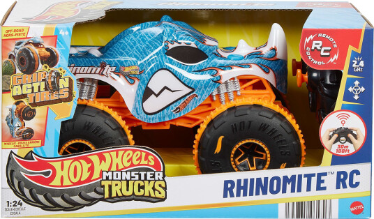 Hot Wheels Rhinomite 1:24 Fjernstyrt Monstertruck - Multi-mønster