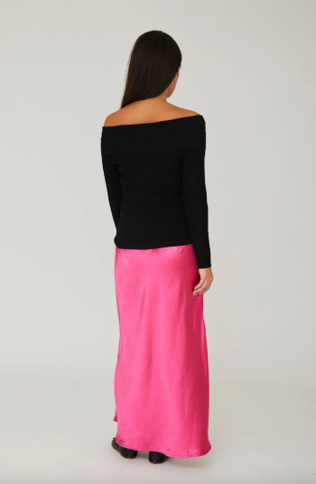 A View Rib Off Shoulder Blouse A View Rib Off Shoulder Blouse