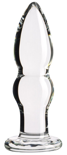 Sinful Groove Medium Analplugg i glass     - Klar