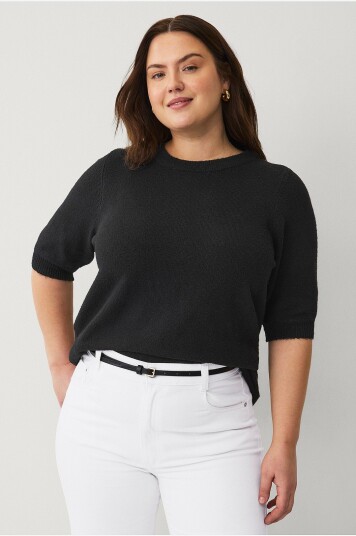 Zizzi Tunika caunny 1/2 Pullover Svart Zizzi Tunika caunny 1/2 Pullover Svart