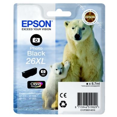 Epson Epson 26XL Blekkpatron svart foto T2631