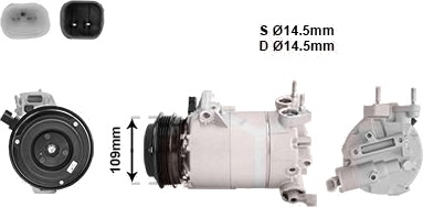 AC-kompressor VAN WEZEL 1800K392