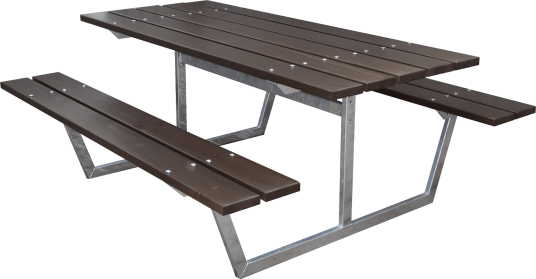 Benkesett Picnic Rustik Brunfarget Benkesett Picnic Rustik Brunfarget
