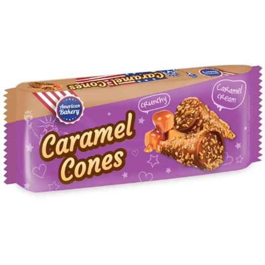 American Bakery Caramel Cones 112g American Bakery Caramel Cones 112g