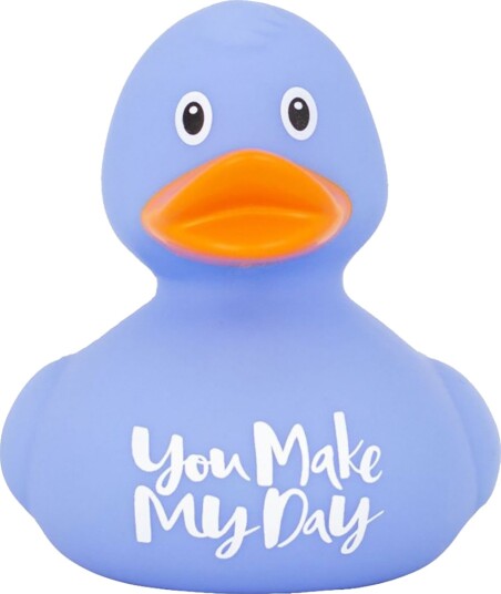 Badeand You Make My Day Blue Badeand OneSize Badeleker Blå