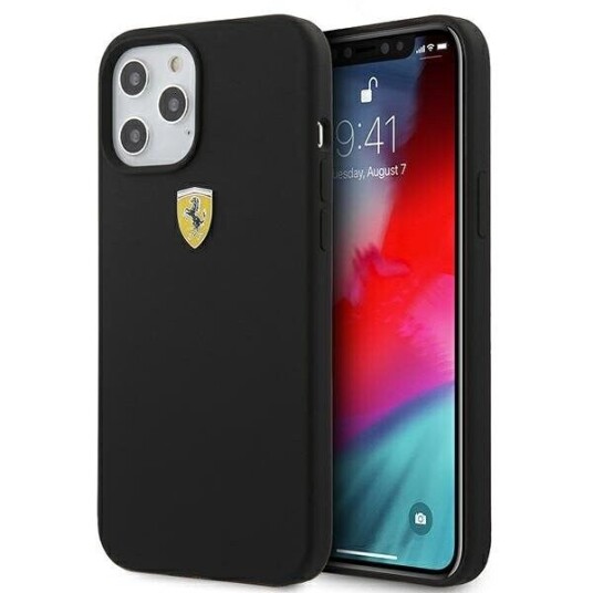 Ferrari iPhone 12 Pro Max Hardcase On Track Silicone Svart 6,7"