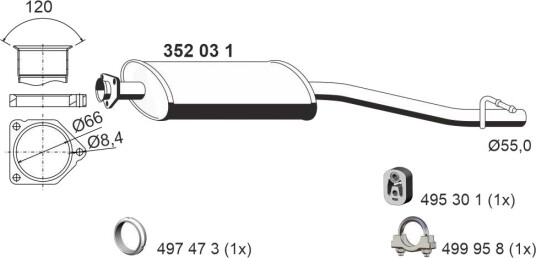 Midtre lydpotte ERNST 352031