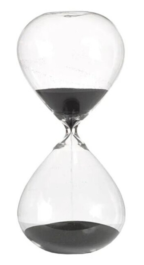 POLSPOTTEN Ball timeglass M 30 cm Svart POLSPOTTEN Ball timeglass M 30 cm Svart