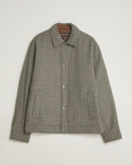 Woolrich Wool Check Light Padded Keating Shirt Jacket Brown Woolrich Wool Check Light Padded Keating Shirt Jacket Brown