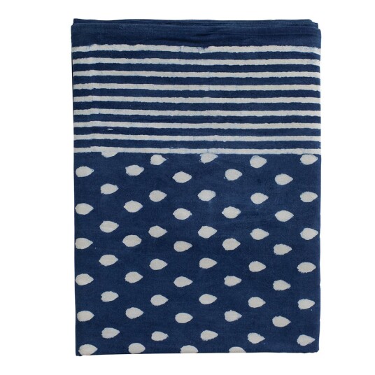 Chamois Indigo bordduk 170x270 cm dråpe