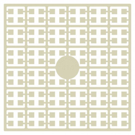 Pixelhobby Midi Perler 414 Ekstra lys Mokka 2x2mm 144 pixels