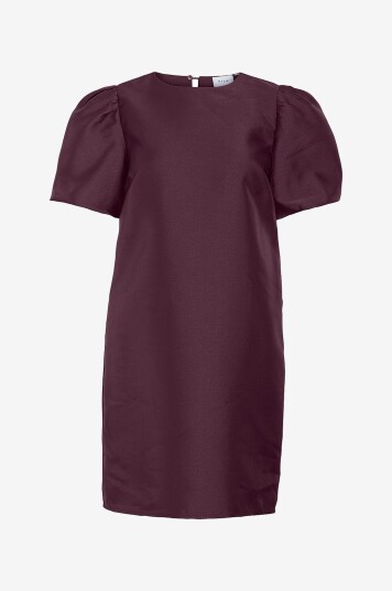 Vila Kjole viShina 2/4 O neck Short Dress Rød
