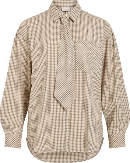 Vila Vinera Loose L/S Shirt Beige 34