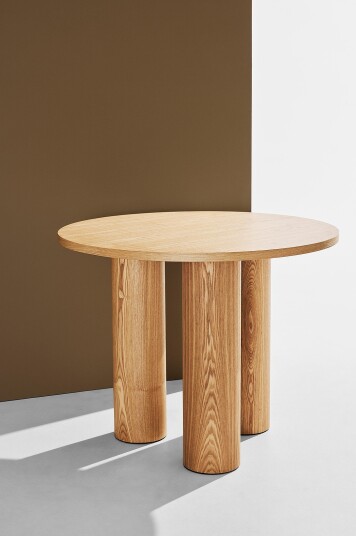 Pastill Colette spisebord Ø 90 cm Brun