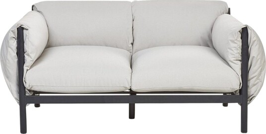 2 sitssoffa Beliani Esperia Grey Black