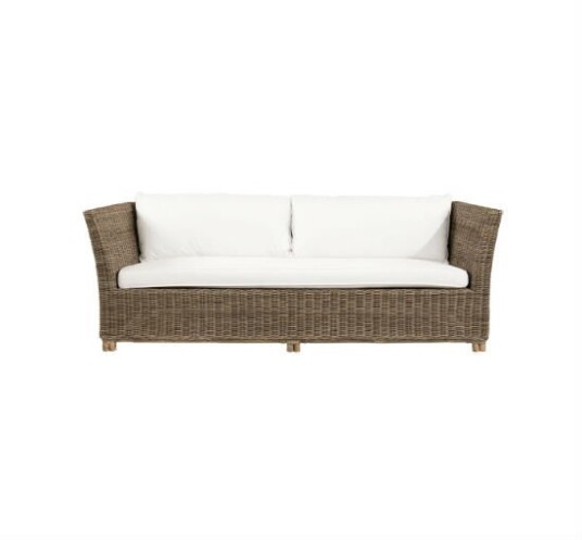 ARLINGTON sofa i rotting med puter