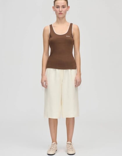 STINE GOYA 2385 Rib Rib Tank Top   Brown   XL