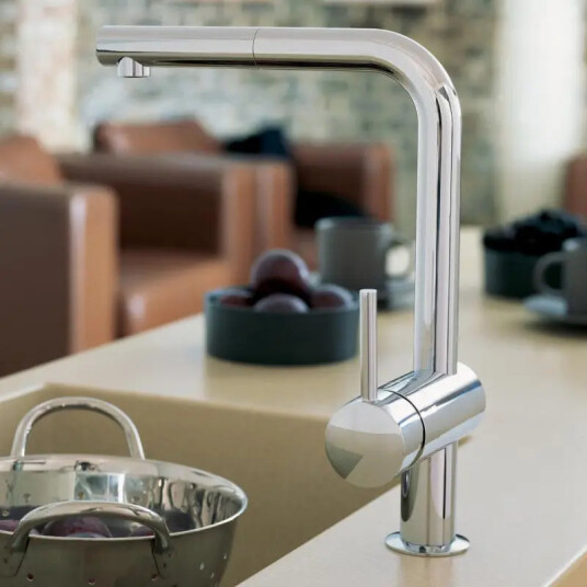 GROHE MINTA KJØKKENARMATUR M/UTTREKKBAR L-TUT KROM GROHE MINTA KJØKKENARMATUR M/UTTREKKBAR L-TUT KROM