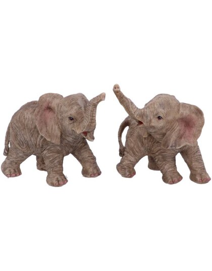 Trunk to Trunk 2 stk Elefant Figurer 26 cm