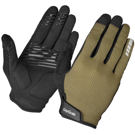 Gripgrab Explr Padded Full Finger Summer Gloves Olive Green S