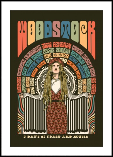 Woodstock Peace Festival Plakat / 50x70 Woodstock Peace Festival Plakat / 50x70