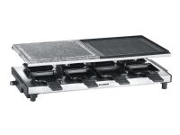 Severin RG 2373 - Raclette/grill/varm stein - 1,5 kW - svart