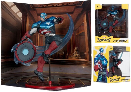 Marvel Rivals  Captain America 1:10th Scale Collectible Statue