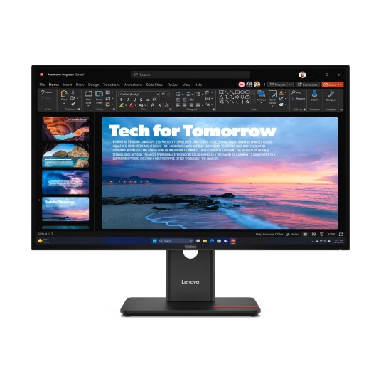 Lenovo ThinkVision T27qd-40 27" WLED PC skjerm 2560x1440 5ms Lenovo ThinkVision T27qd-40 27" WLED PC skjerm 2560x1440 5ms