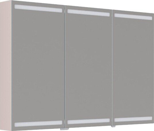 Dansani Inzo Level Speilskap Sand Matt / 120 cm 3 Dører