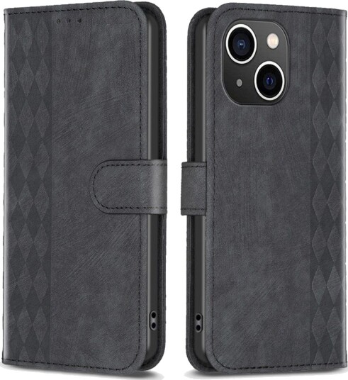 Trolsk Lommebokdeksel Slim Romb (iPhone 15 Plus) Svart