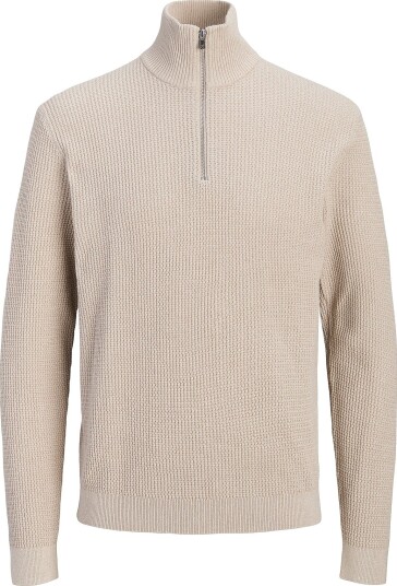 Jack & Jones Junior Genser Jprblustanley Knit Half Zip Ch Jnr Grå