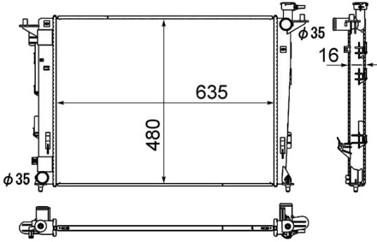 MAHLE CR 1891 000S Radiator motorkjøling