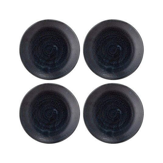 Bloomingville Yoko tallerken 24 cm 4-stk. Svart