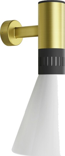 Cono Vegglampe Ø25 Satin Gold