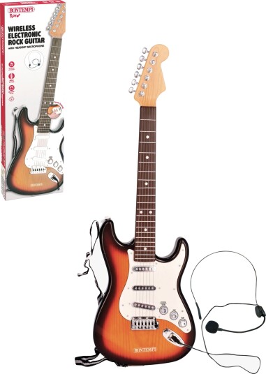 Bontempi Trådløs Elgitar med Headsetmikrofon Rock