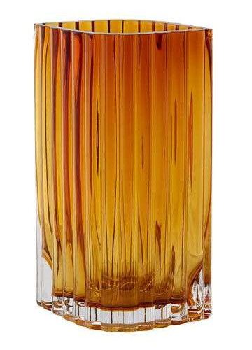 FOLIUM Vase 20 cm Amber