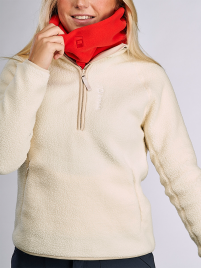Hygge Women’s Pile Fleece Pullover Hvit L Hygge Women’s Pile Fleece Pullover Hvit L