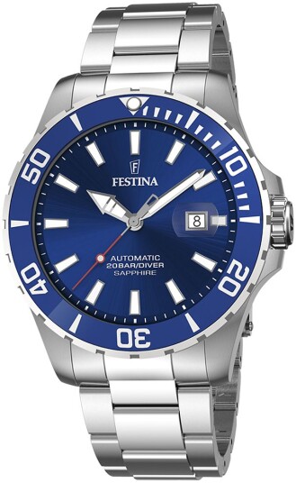 Festina Herreklokke F20531 3 Diver Blå/Stål Ø44 mm