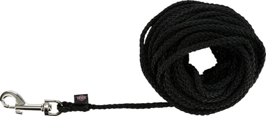 Trixie Sporline 15m Nylon Hundehalsbånd Svart Ø5mm