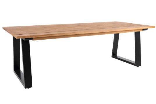 Brafab Laurion spisebord Teak/sort Natur