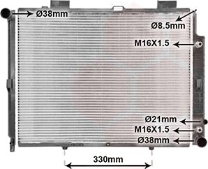 VAN WEZEL 30002189 Radiator motorkjøling