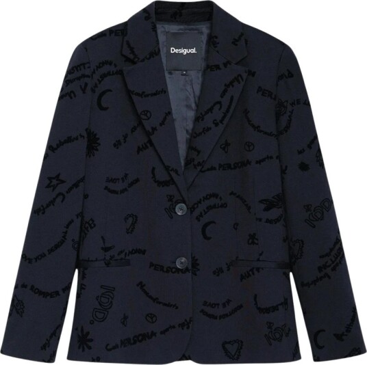 Desigual Dame Jakker Svart XL, Desigual Dame Jakker Svart XL,