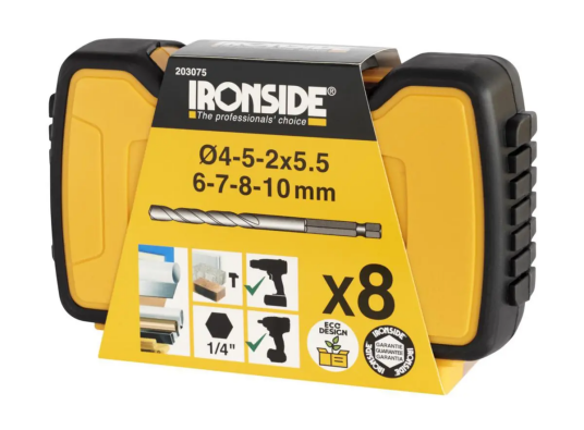 Ironside Universalborsett HEX 4-10mm 8p Ironside Universalborsett HEX 4-10mm 8p