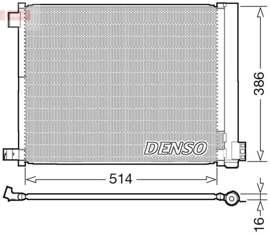 Kondensator, klimaanlegg DENSO DCN46022
